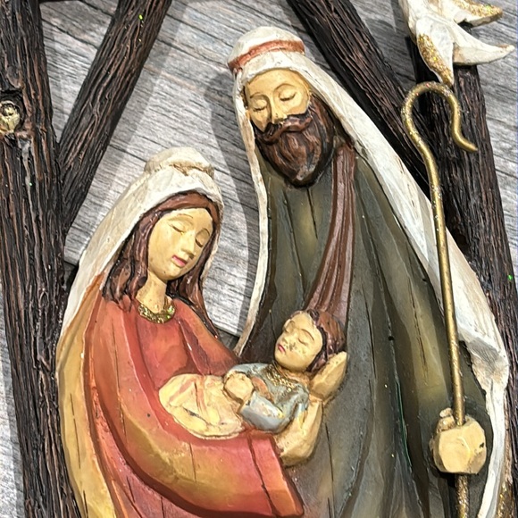 Christmas Nativity stable wall hanging - Picture 11 of 12